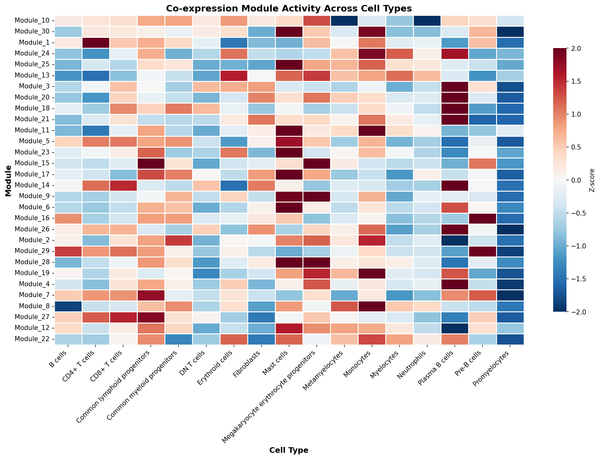 Module-Cell Type Association